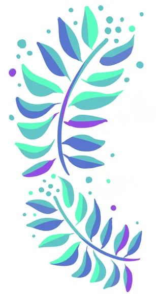 Frame Sierlijke Decoratie Bladeren Groene Natuur Gebladerte Hand Tekenen Schilderij — Stockfoto