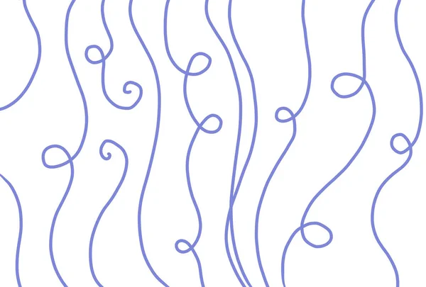 Abstract Freeform Organic Messy Lines Knot Illustration — ストック写真