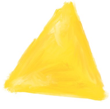 Üçgen şekilli yağlı boya vuruş dokusu sanatsal sanat kutusu