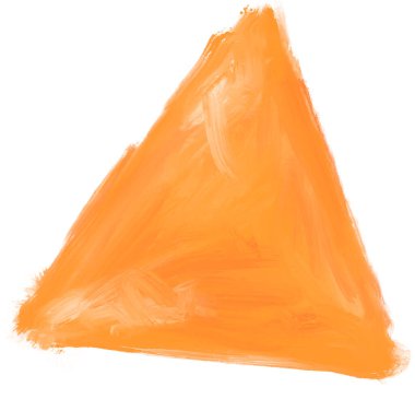 Üçgen şekilli yağlı boya vuruş dokusu sanatsal sanat kutusu