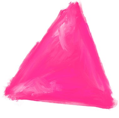 Üçgen şekilli yağlı boya vuruş dokusu sanatsal sanat kutusu