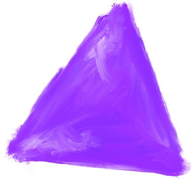 Üçgen şekilli yağlı boya vuruş dokusu sanatsal sanat kutusu