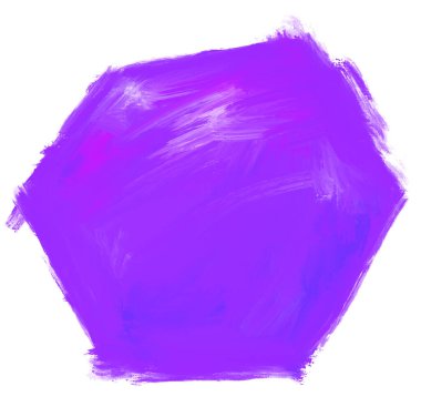 Altıgen şekilli yağlı boya çizim dokusu sanat kutusu