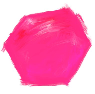 Altıgen şekilli yağlı boya çizim dokusu sanat kutusu