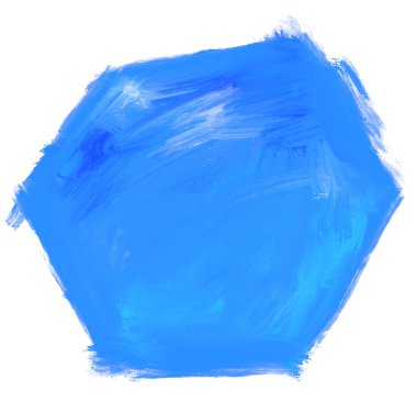 Altıgen şekilli yağlı boya çizim dokusu sanat kutusu