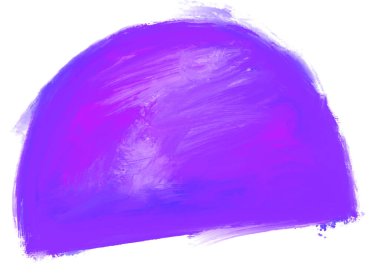 Yarım daire şeklinde yağlı boya resim dokusu sanatsal sanat kutusu