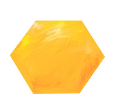 Altıgen şekilli yağlı boya çizim dokusu sanat kutusu