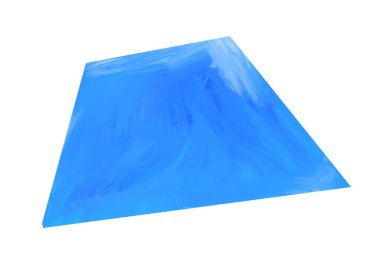 Trapezoid şekilli yağlı boya çizim dokusu sanatsal sanat