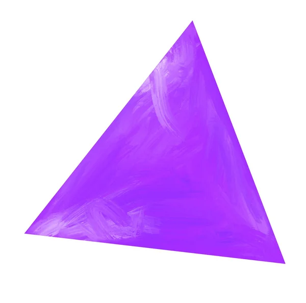 Háromszög Alakú Olajfestmény Stroke Textúra Művészi Art Box — Stock Fotó