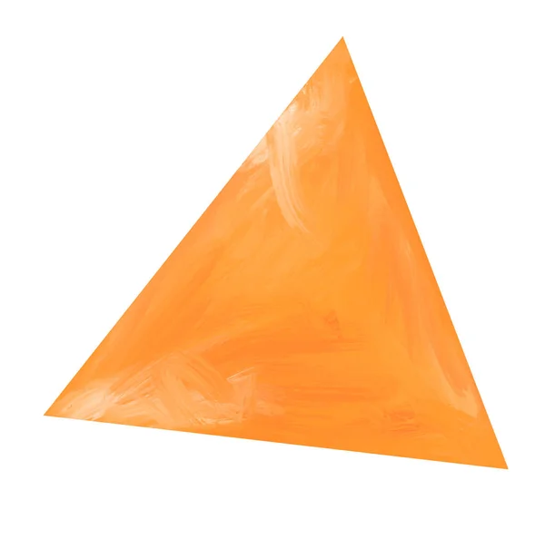 Dreieck Form Ölgemälde Strich Textur Künstlerische Kunst Box — Stockfoto