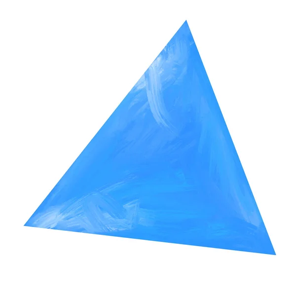 三角形油画笔画质感艺术盒 — 图库照片