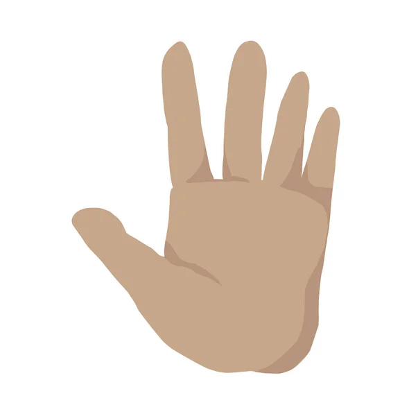 Full Hand Palm Illustartion Phone Action Gesture Drawing Icon —  Fotos de Stock