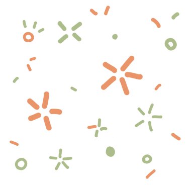 Okyanusun altında hayvan ve mercan boho organik el çizimi ikonu