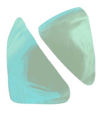 Yağlı boya dokusuyla boho serbest biçim. Pastel renk çizimi.