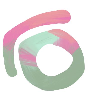 Yağlı boya dokusuyla boho serbest biçim. Pastel renk çizimi.