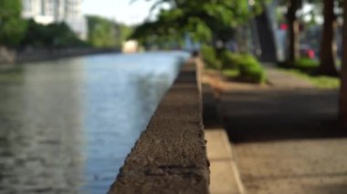 Sulama Kanalı Şehir Altyapısı Bangkok Tayland