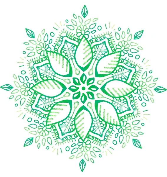 Mandala Pattern Ornament Hand Drawing Illustration Symmetrical Meditation — Stock fotografie