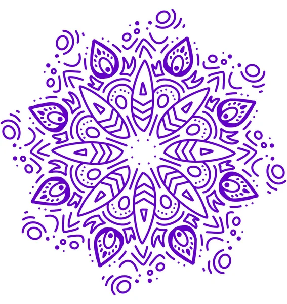 Mandala Pattern Ornament Hand Drawing Illustration Symmetrical Meditation — Stok fotoğraf