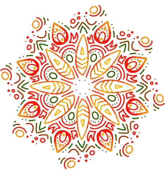 Mandala Pattern Ornament Hand Drawing Illustration Symmetrical Meditation — Stock Photo, Image