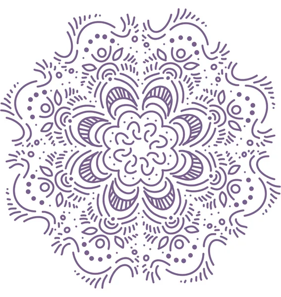 Patrón Mandala Ornamento Dibujo Mano Ilustración Meditación Simétrica — Foto de Stock