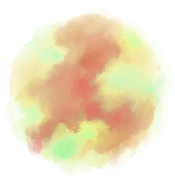 Freeform Abstract Shape Watercolor Painting Elements — ストック写真