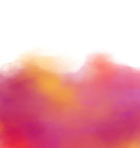Freeform Abstract Shape Watercolor Painting Elements — Fotografia de Stock