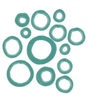 Serbest el çizimi serbest küre daire çizgisi ve çizim sanatı şekli