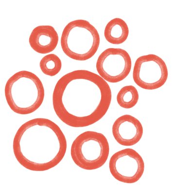 Serbest el çizimi serbest küre daire çizgisi ve çizim sanatı şekli