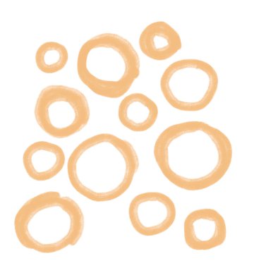 Serbest el çizimi serbest küre daire çizgisi ve çizim sanatı şekli