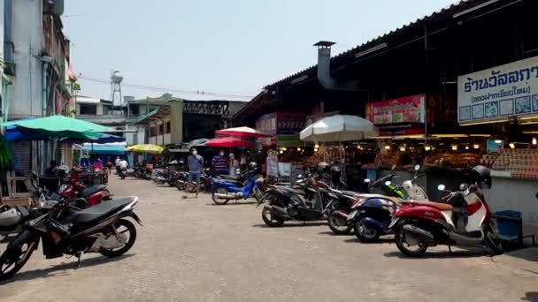 Chiang Mai Thaïlande Avril 2022 Ton Payom Market Local Sourvenir — Video