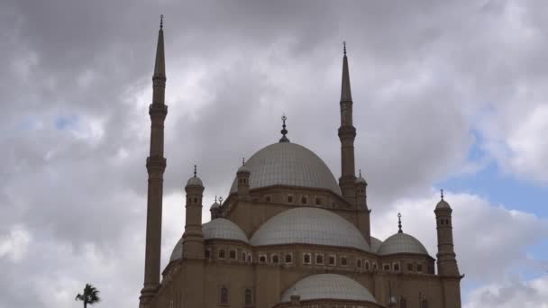 Masjid Agung Muhammad Ali Pasha Alabster Terkenal Dunia Arsitektur Muslim — Stok Video