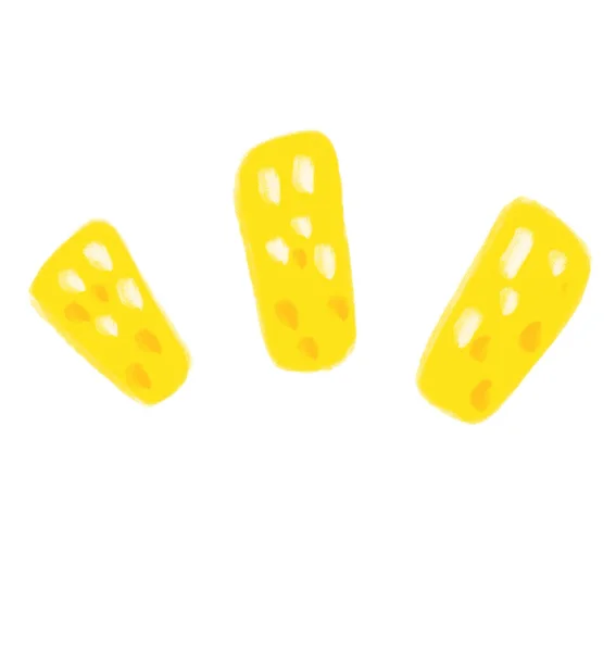 Жовтий Лимон Літо Мультфільм Ілюстрація — стокове фото