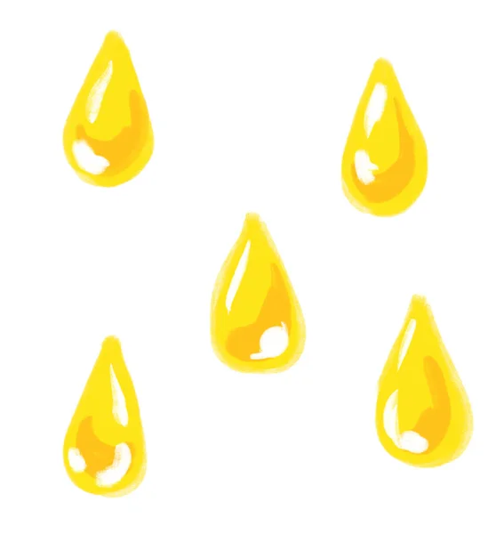 Suco Limão Amarelo Gotas Respingo Desenho Animado Ilustração Arte — Fotografia de Stock