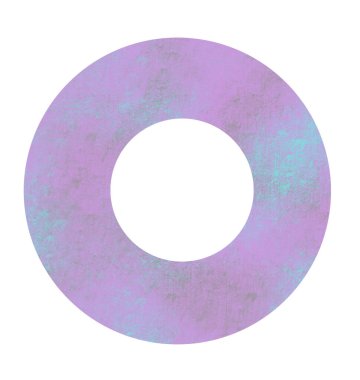 Mor çarkıfelek donut dairesel geometrik şekil çerçeve grung doku çizim sanatı