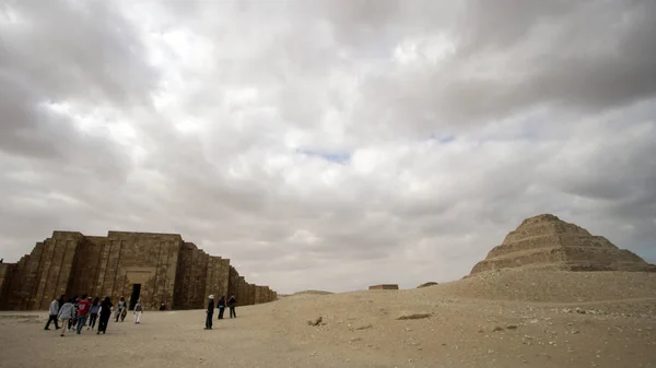 Piramide Scalinata Nella Zona Della Tomba Sakkara Saqqara Giza Egitto — Foto Stock