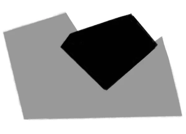 Kék Szürke Fekete Geometrikus Téglalap Minimális Stílus Elem Kézrajz Illusztráció — Stock Fotó