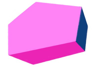 Neon tokyo pembe sancak modern metin kutusu geometrik mimari perspektif 3B el çizimi illüstrümantasyon