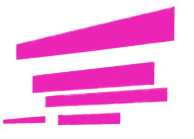 Neon tokyo pembe modern afiş metin kutusu geometrik perspektif 3D el çizimi illüstrasyonu