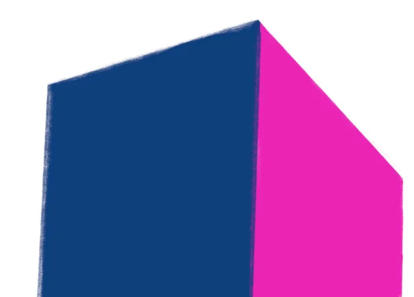 Неонове Токіо Рожевий Сучасний Банер Текстова Коробка Геометрична Архітектура Перспектива — стокове фото