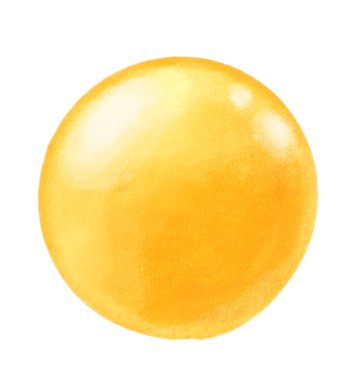 Bubble gum ball digital paint illustartion hand drawing