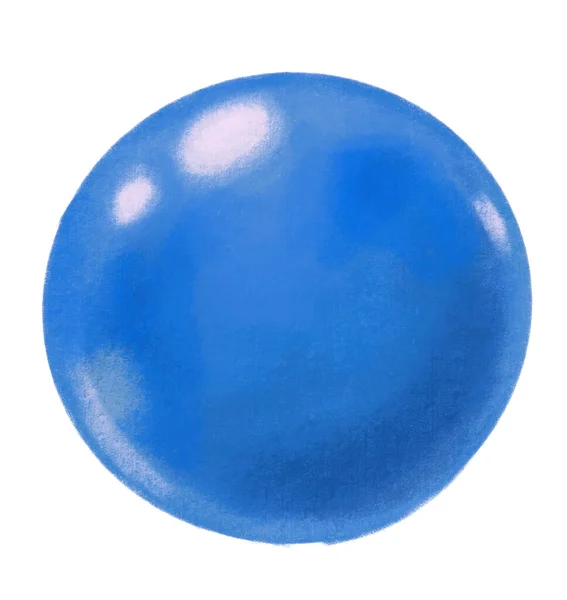 Bubble Gum Ball Digital Paint Illustartion Hand Drawing — 图库照片