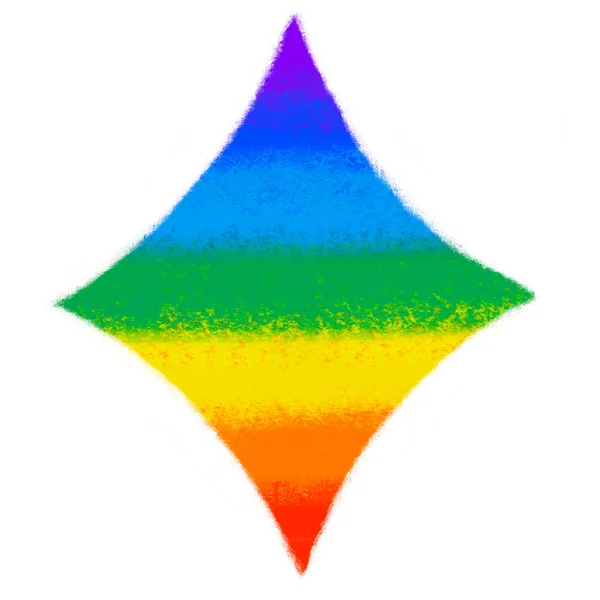 Sparky Diamond Symbol Pride Rainbow Symbol Lgbtq Equality Rights Hand — Stock Photo, Image