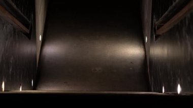 Mimari tünel ve merdiven ışığı aydınlatması.