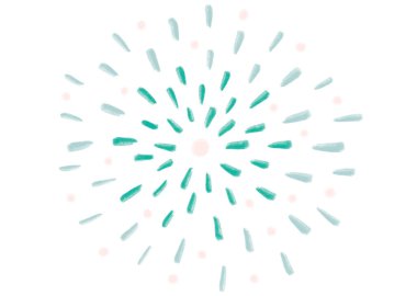 Noel havai fişekleri kar fırtınası el çizimi çizimi çizim sanatı