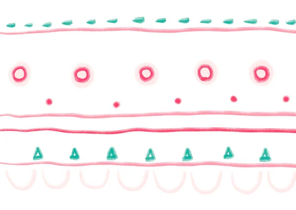 Vánoční Linka Banner Zápatí Elemets Ruční Kreslení Čmáranice Skica Ilustrace — Stock fotografie
