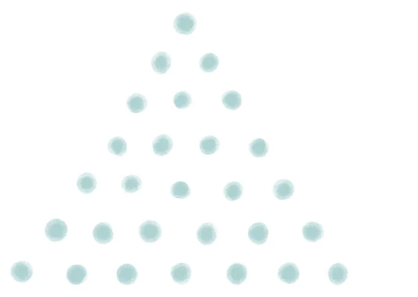 크리스마스 삼각형 손으로 스케치 — 스톡 사진