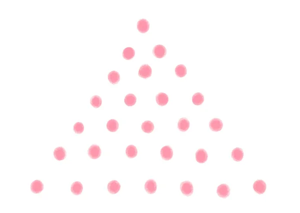 Karácsonyfa Pontok Háromszög Elemek Kézi Rajz Firka Vonal Vázlat Illusztráció — Stock Fotó
