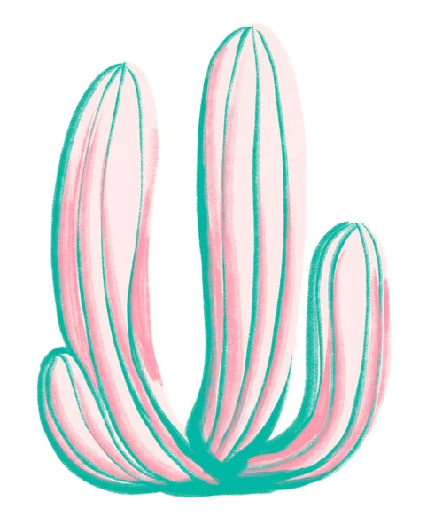 Кактус Мексика Пустельна Рослина Влітку Зелений Голуб Ятник Вільної Руки — стокове фото