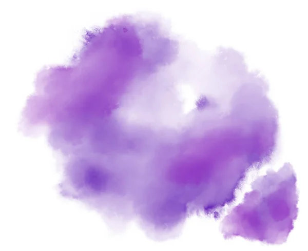 Colorful Purple Watercolor Blobs Drops Brush Hand Painting Illustration Art — Stock Photo, Image