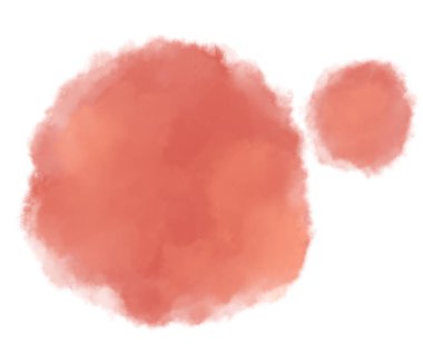 Güller pembe kırmızı turuncu renkte sulu boya yumuşak organik sanat elementlerini düşürür.